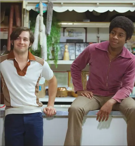  ??  ?? Michael Angarano and RJ Cyler as seen in “I’m Dying Up Here”