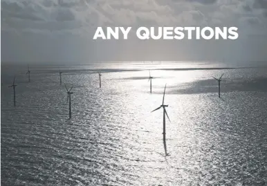  ??  ?? As long as conditions allow, there is nothing to stop you sailing through a wind farm