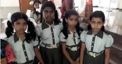  ??  ?? TOP: Des Fitzgerald, walking tall. ABOVE: Some of the schoolgirl visionarie­s in Kerala.