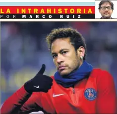  ??  ?? CENTRO DE RUMORES. Neymar, antes de un partido con el PSG.