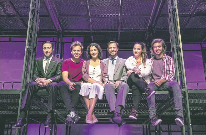  ?? Aníbal vecchio ?? El elenco en la Argentina: Mariano Chiesa, Fernando Dente, Laura Conforte, Martin Ruiz, Manuela del Campo y Franco Masini