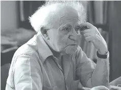  ?? (Fritz Cohen/GPO) ?? DAVID BEN-GURION at Sde Boker in 1962.