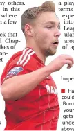  ??  ?? Harry Chapman could be one of Boro’s talented youngsters who gets a chance under Garry Monk, above