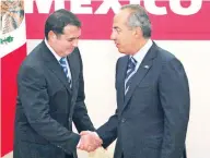  ??  ?? El ex presidente Felipe Calderón expresó tener aprecio y gratitud por Ernesto Cordero, pero dijo que disiente de su decisión.