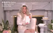  ??  ?? BIBLICAL: Kesha in the video for Raising Hell