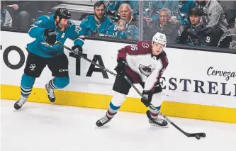  ?? Andy Cross, The Denver Post ?? Avalanche right wing Mikko Rantanen, 22, is a restricted free agent coming out of his three-year, entry-level contract which carried an annual salary cap hit of $894,167.