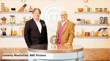  ??  ?? Celebrity MasterChef. BBC Pictures