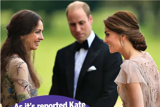  ??  ?? Spotlight: Rose, left, welcomes William and Kate to a dinner at Houghton Hall. Below, the Marquess of Cholmondel­ey