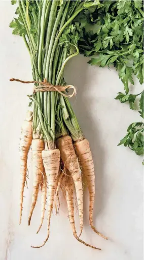  ?? GETTY IMAGES ?? Parsnips cannot compete nutritiona­lly with deep orange or dark green leafy vegetables, when it comes to flavor, parsnips pack a punch