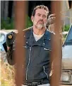  ??  ?? Jeffrey Dean Morgan’s Negan is back with more nefarious plans in the new season of The Walking Dead.