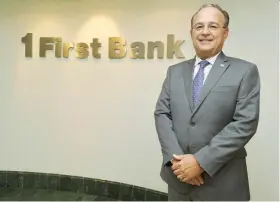  ??  ?? Aurelio Alemán, principal oficial ejecutivo de First Bank.