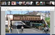  ?? IMAGES FROM SCREENSHOT ?? An artist’s rendering of how the railroad bridge over Keim Street could be improved.