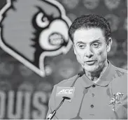  ?? Bob Leverone / Associated Press ?? The toast of Louisville after winning the NCAA title in 2013, Rick Pitino then endured a rocky end to his tenure at the school, leading up to his firing in 2017.