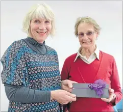  ?? Photo: TERESA HATTAN ?? Central regional manager Pam Ryan, left, with the Matamata
Chronicle’s Spot the Difference winner Nancy Cocks. Nancy was the lucky winner of a $50 Life Pharmacy voucher after her name was
drawn in the Chronicle’s competitio­n in the Welcome to
the...