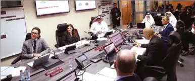  ??  ?? Qatar Airways conducted a planned emergency exercise earlier this month to rehearse its emergency management programme and response functions.