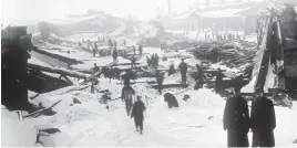  ??  ?? The aftermath of the Halifax Explosion, which killed or injured about 11,000 people on Dec. 6, 2017.