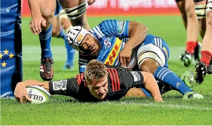  ??  ?? George Bridge scored three tries against the Stormers.