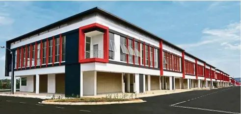  ??  ?? Impian Avenue’s row of shop offices will be up for grabs at the MAPEX in Johor Baru.