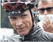  ?? FOTO: AFP ?? Chris Froome hat derzeit eigentlich wenig zu lachen.