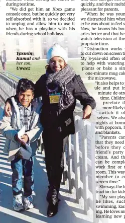  ??  ?? Yasmin Kamal and her son, Uwaez