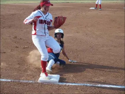  ?? PHOTO KARINA LOPEZ FILE ?? The Imperial High softball team advanced into the CIF-San Diego Section playoffs.