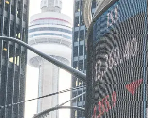  ?? FRANK GUNN THE CANADIAN PRESS ?? Between Feb. 20 and March 23 the S&P/TSX 60 plunged some 37 per cent, but it has since bounced back by about 30 per cent, leading to some investors regretting selling at a low point.