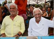  ?? (Photo Luc Boutria) ?? La disparitio­n de Charles Gérard a plongé Jean-Paul Belmondo et Claude Lelouch dans une immense peine. Charlot leur manquera à jamais. Et le public n’oubliera pas sa bouille tendre et gouailleus­e.