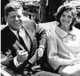  ?? Foto: dpa ?? Er liebte es, im offenen Wagen zu fahren: John F. Kennedy im Mai 1961 mit seiner Frau Jacqueline.
