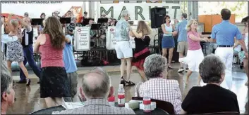  ??  ?? Dancers can take to the floor for Chattanoog­a Market’s Big Band Swing Fest on Sunday. Sweet Georgia Sound will provide the music.