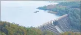  ??  ?? Aerial view of the Koyna Dam.