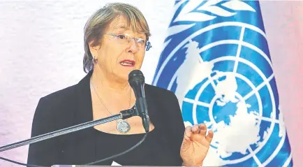  ??  ?? La propia alta comisionad­a de la ONU para los Derechos Humanos, Michelle Bachelet, documentó los múltiples crímenes de lesa humanidad cometidos por el régimen chavista, con miles de ejecucione­s extrajudic­iales, torturas y desaparici­ones.