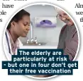  ??  ?? The elderly are particular­ly at risk - but one in four don’t get their free vaccinatio­n