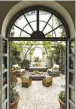  ??  ?? Jacopo Foggini's family home on the Turin hillside. Chandelier Brilli,
Ines lamp and Gina seat (Edra). The inner courtyard of the house in Milan is paved with black and white pebbles, old style.