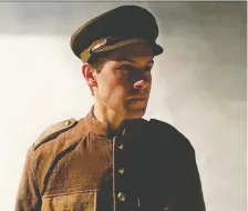  ??  ?? Eric Wigston stars as lieutenant-colonel John Mccrae, the famous poet, in Lunchbox Theatre’s production of In Flanders Fields.