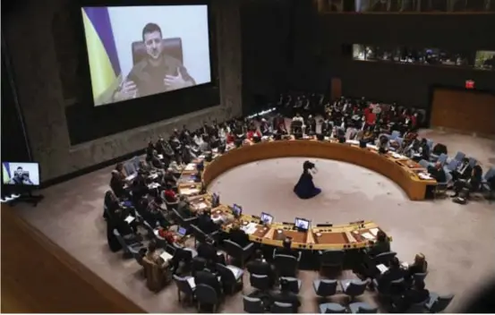  ?? ?? Reunião do Conselho da ONU: urge no mundo líderes estadistas