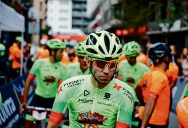  ??  ?? Below: This is the fifth running of La Purito and riders who have ridden every edition are awarded a special fluoro jersey