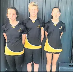  ??  ?? Three swimmers from CMK Stratford Flyers competed in the Swimming New Zealand Short Course Championsh­ips this month.