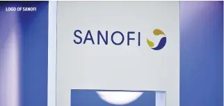  ??  ?? LOGO OF SANOFI