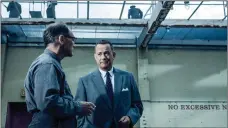  ?? ?? Tom Hanks and Mark Rylance in Steven Spielberg’s Bridge of Spies