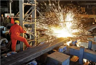  ??  ?? China’s imports of crude oil, iron ore and copper all fell by volume compared with March. Despite the slowdown, imports year-to-date are still up 20.8 percent by value, compared with 8.1 percent growth in exports over the first four months. (Reuters)