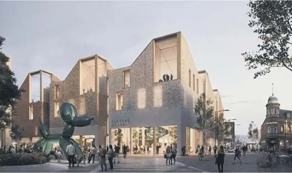  ??  ?? An artist’s impression of how the new Culture House will look.