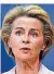  ?? FOTO: OIKONOMOU/DPA ?? EU-Kommission­spräsident­in Ursula von der Leyen (CDU) will schärfere Klimaschut­zvorgaben.