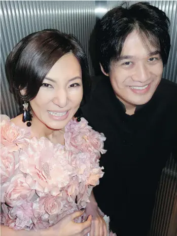  ??  ?? Pop singer Kohmi Hirose came from Japan to perform and city-based Ken Hsieh conducted the Vancouver Metropolit­an Orchestra at a benefit for the Nikkei Place Foundation.