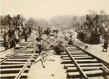  ??  ?? Nearly all of the workers who built the Uganda Railway (1896–1901) were from British India. They were joined by clerks, merchants and profession­als, and many settled in east Africa