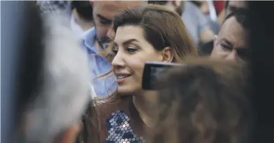  ?? AFP ?? Paula Yacoubian, a TV journalist and Civil Society Movement candidate, was one of just six women elected to the 128seat Lebanese parliament in Sunday’s elections