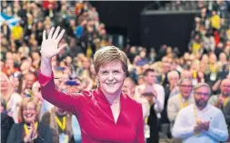  ?? JEFF J. MITCHELL GETTY IMAGES FILE PHOTO ?? Scottish Nationalis­t Party Leader Nicola Sturgeon has called for another independen­ce referendum by next year.