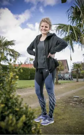  ?? FOTO JOREN DE WEERDT ?? Jolien Adams traint voor haar eerste volledige marathon.