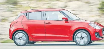  ??  ?? LONGER: The new Swift has had its wheelbase extended by 20mm.