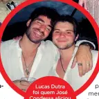  ?? ?? Lucas Dutra foi quem José Condessa aliciou para ir para o Brasil, gozar a passagem de ano.