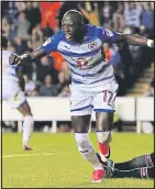  ??  ?? ON A ROLL: Modou Barrow celebrates scoring Reading’s second